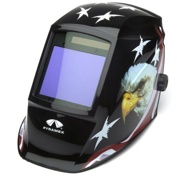 Pyramex Safety WHAM3030AE Autodarkening Welding Helmet - Manual 98x87mm American Eagle